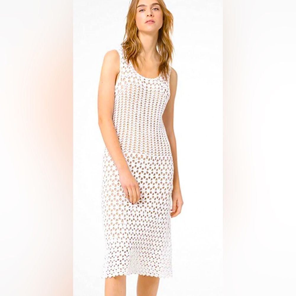 NWT Michael Kors Crochet Midi Dress Small
